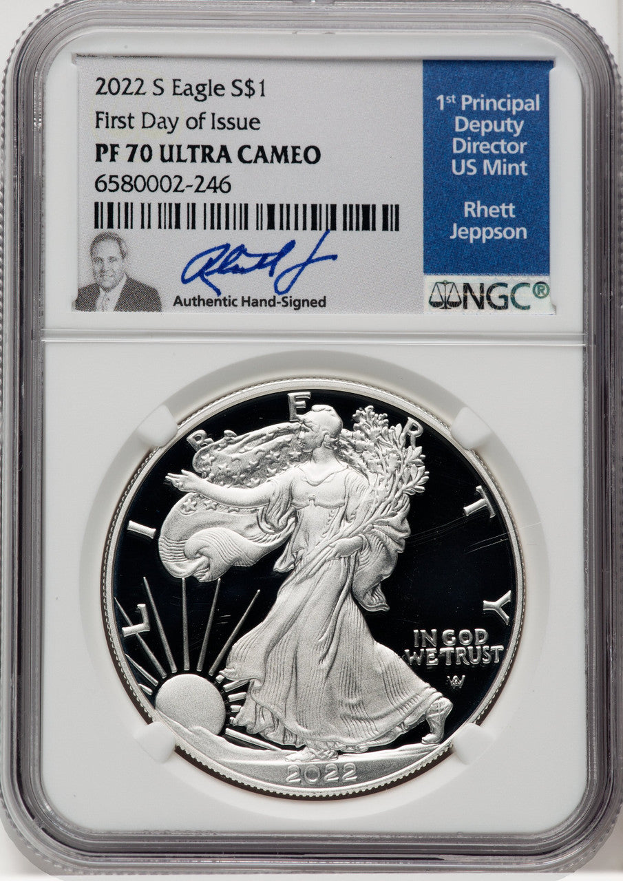 2022-S S1$ Silver Eagle FDI NGC PF70