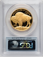 2014-W $50 One-Ounce Gold Buffalo First Strike FS Bison Label PCGS PR70