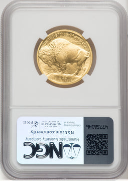 2008-W $25 Half-Ounce Gold Buffalo Brown Label NGC MS70 (506338008)