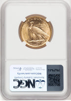 1908 $10 NO MOTTO Indian Eagle NGC MS65