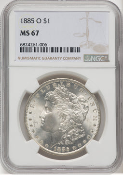 1885-O $1 Morgan Dollar NGC MS67 (769303005)