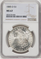 1885-O $1 Morgan Dollar NGC MS67 (769303008)