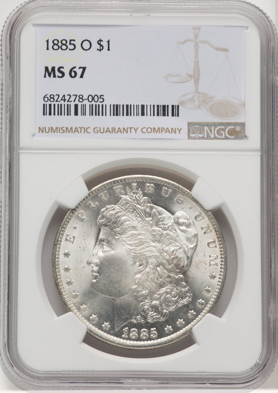 1885-O $1 Morgan Dollar NGC MS67 (769303008)