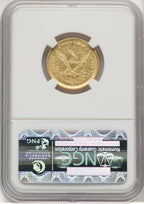 1839-C $5 Liberty Half Eagle NGC AU55