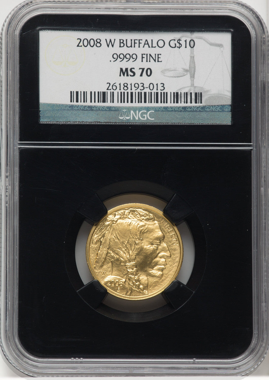 2008-W $10 Quarter-Ounce Gold Buffalo NGC MS70 (769433011)
