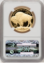 2013-W One-Ounce Gold Buffalo First Strike ER Blue NGC PF70 (769433002)
