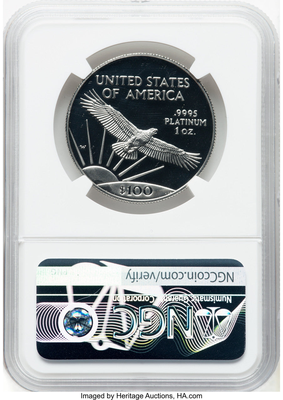 1997-W $100 One-Ounce Platinum Eagle Statue of Liberty NGC PF70 (770569060)