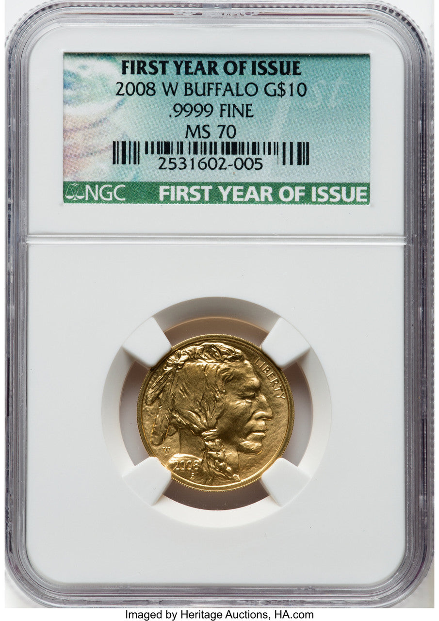 2008-W $10 Quarter-Ounce Gold Buffalo NGC MS70 (770569109)