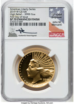2019-W $100 High Relief Enhanced First Day of Issue NGC MS70 (770569204)