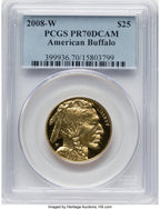 2008-W $25 Half-Ounce Gold Buffalo PCGS PR70 (770569116)