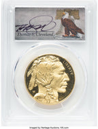 2019-W 1 oz Gold Buffalo FDI PCGS PR70 Cleveland Bell