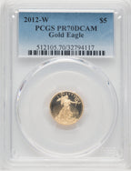2012-W $5 Tenth-Ounce Gold Eagle PCGS PR70