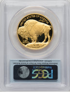 2014-W $50 One-Ounce Gold Buffalo First Strike FS Flag PCGS PR70