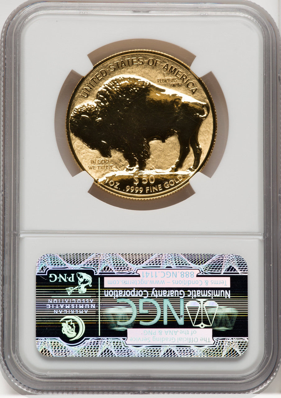2013-W $50 Gold Buffalo Reverse Proof 100th Anniversary NGC PF70