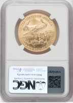 2007-W $50 One-Ounce Gold Eagle Brown Label NGC MS70 (769402001)