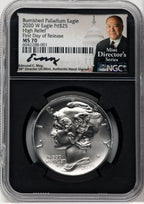 2020-W $25 Palladium First Day of Issue NGC MS70 Moy