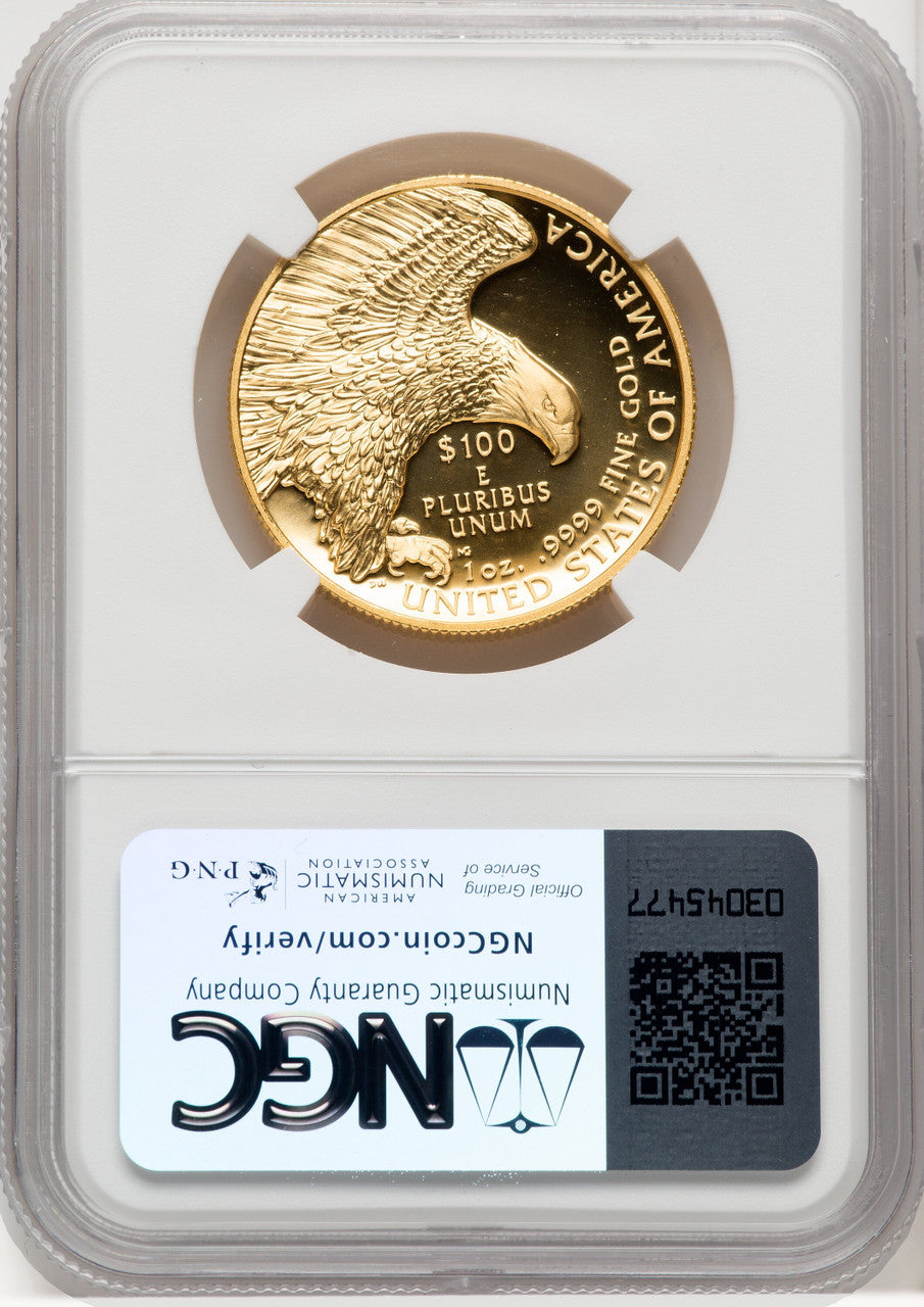 2019-W $100 High Relief Enhanced DMPL NGC MS70