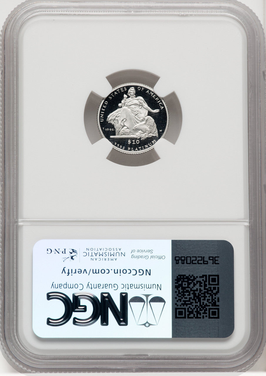 2004-W Platinum American Eagle 4-Coin Set Brown Label NGC PF70