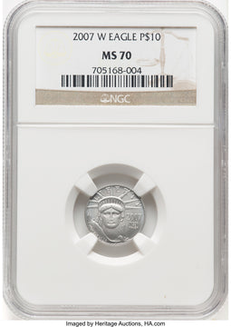 2007-W Platinum 4-Coin Set NGC MS70
