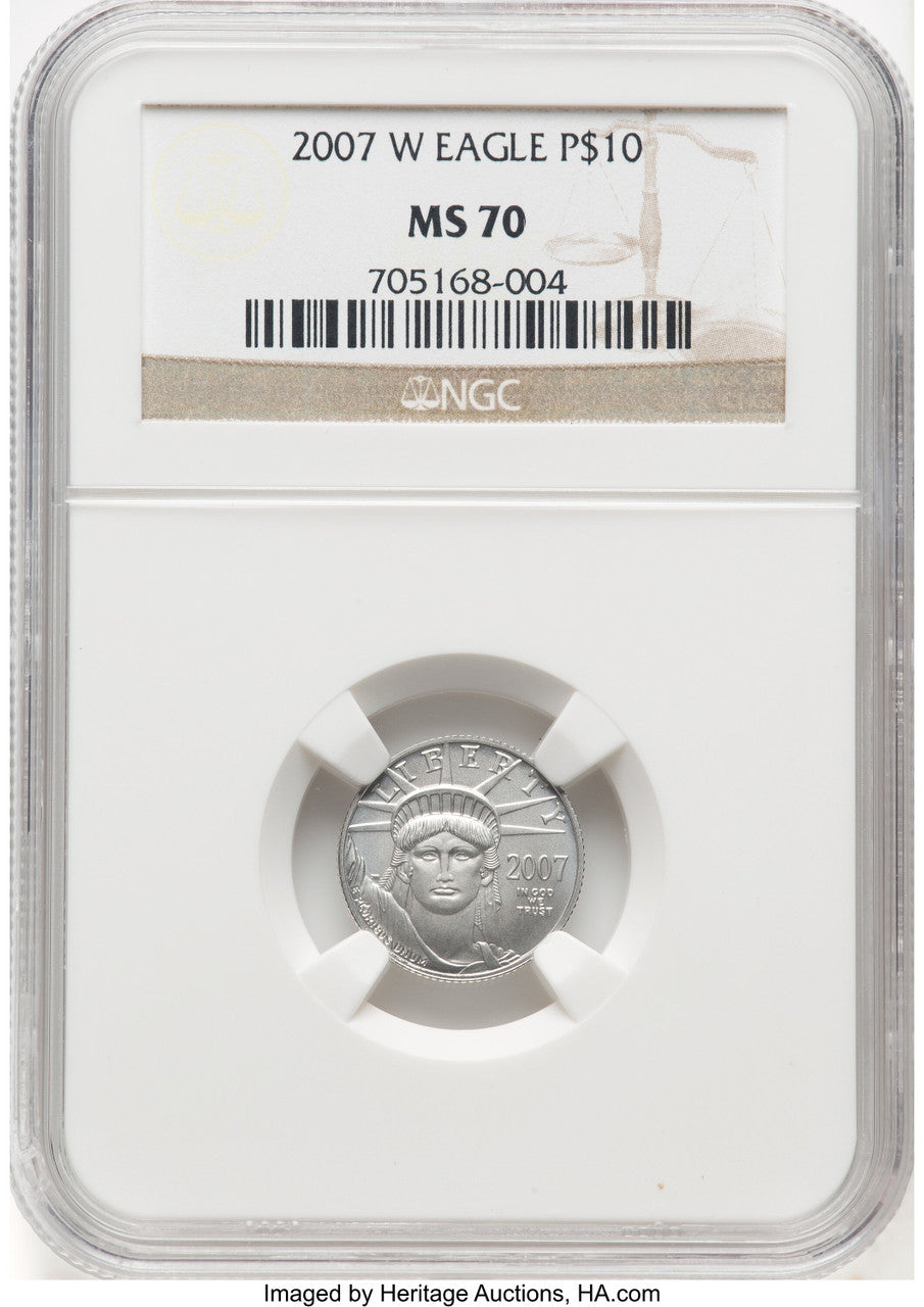 2007-W Platinum 4-Coin Set NGC MS70