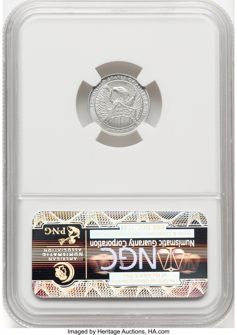 2007-W Platinum 4-Coin Set NGC MS70