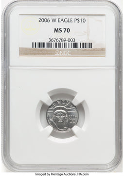 2006-W Platinum 4-Coin Set NGC MS70