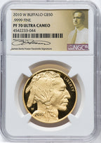 2010-W $50 One-Ounce Gold Buffalo .9999 Fine Gold NGC PF70 (770569131)