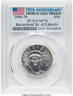 2006-W $50Half-Ounce Platinum Eagle Burnished PCGS SP70 (770569091)