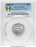 2008-W $25 Quarter-Ounce Platinum Eagle PCGS MS70 (770569118)