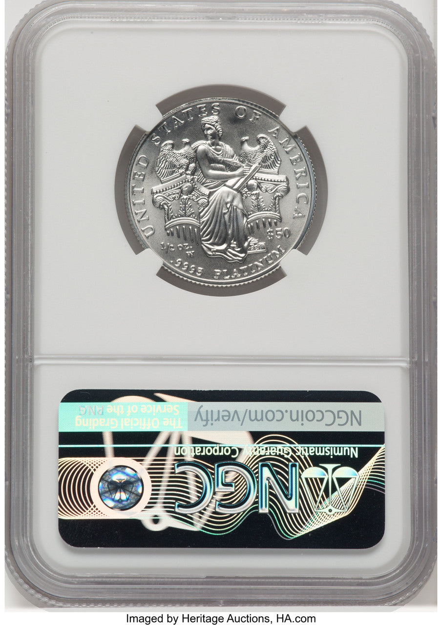 2006-W $50Half-Ounce Platinum Eagle Burnished NGC MS70 (770569090)