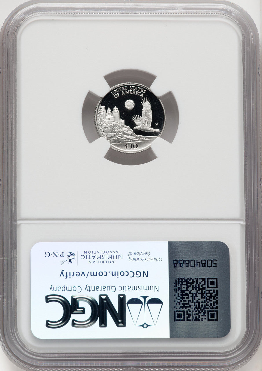 1998-W $10 Tenth-Ounce Platinum Brown Label NGC PF70 (769486001)