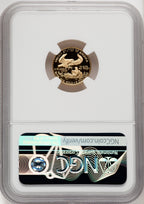 1990-P $5 Tenth-Ounce Gold Eagle Mike Castle NGC PF70