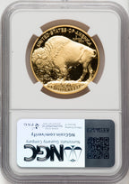 2007-W G$50 One-Ounce Gold Buffalo .9999 Fine Gold Brown Label NGC PF70 (519533018)