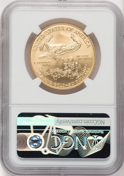 2007-W $50 One-Ounce Gold Eagle Mike Castle NGC MS70
