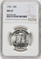 1941 50C Walking Liberty Half Dollar NGC MS67 (769484008)