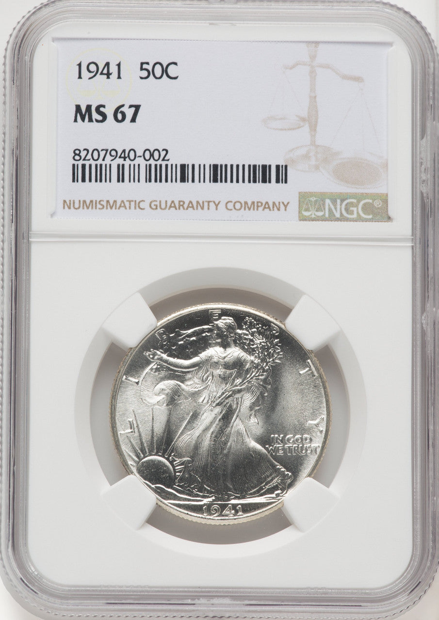 1941 50C Walking Liberty Half Dollar NGC MS67 (769484008)