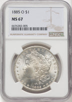1885-O $1 Morgan Dollar NGC MS67 (769482011)