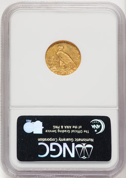 1910 $2.50 Indian Quarter Eagle NGC MS63