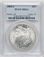 1883-S Morgan Dollar PCGS MS63