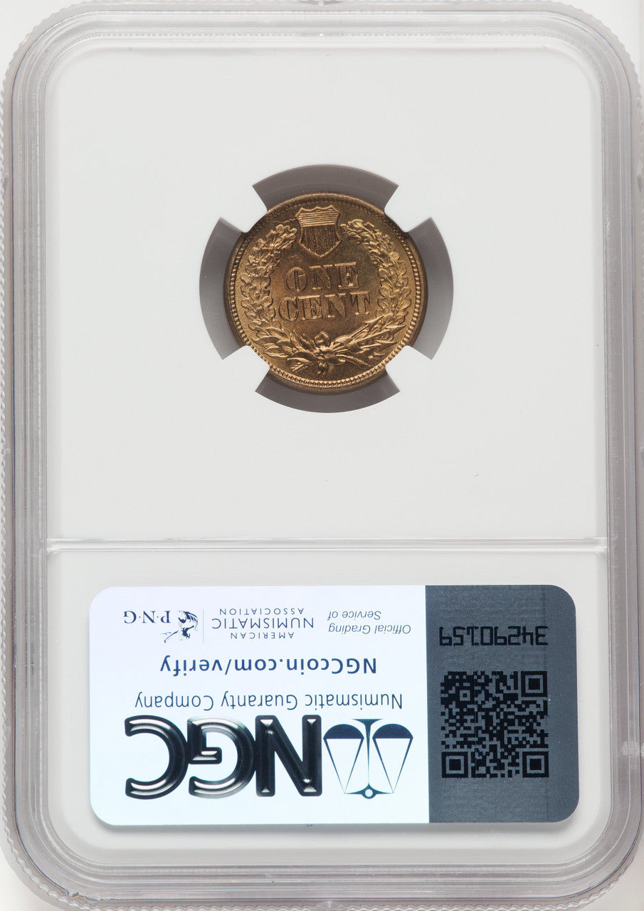 1864 Copper-Nickel Indian Cent NGC MS66