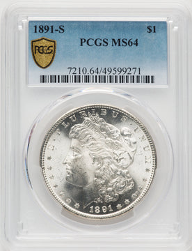 1891-S Morgan Dollar PCGS MS64