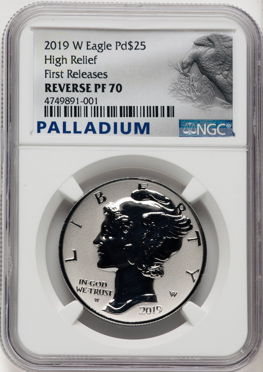 2019-W $25 Palladium Reverse Proof First Strike NGC PF70 (766236003)