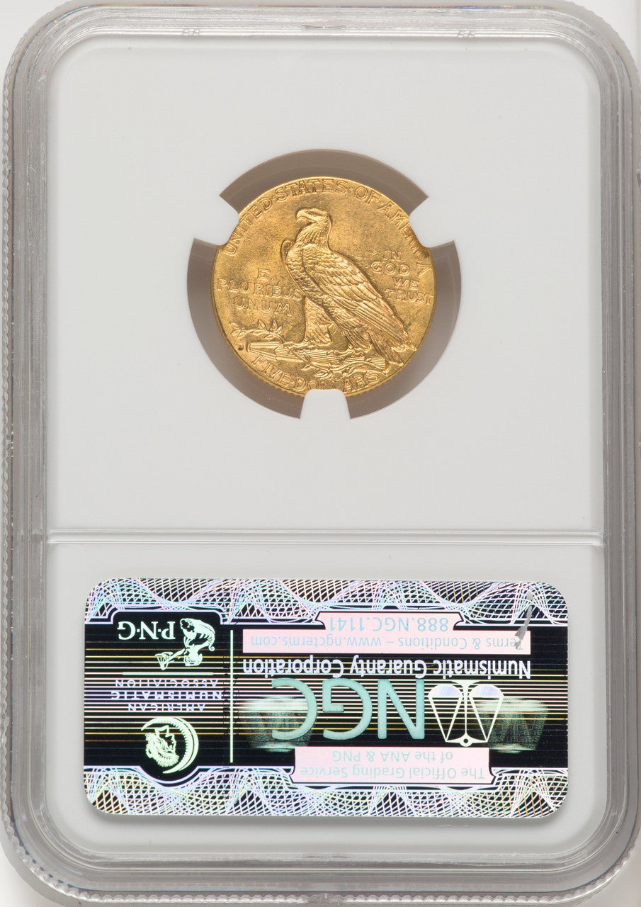 1914-D $5 Indian Half Eagle NGC MS64 (769416018)