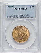1910-D $10 Indian Eagle PCGS MS62 (519548117)