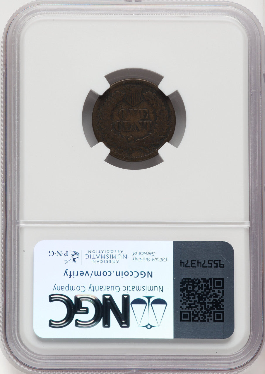 1877 1C BN Indian Cent Details NGC VG8