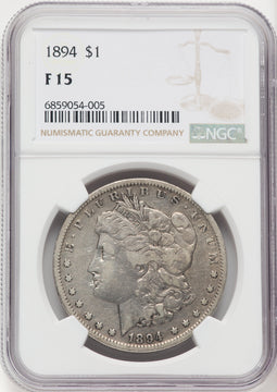 1894 Morgan Dollar NGC 15