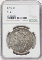 1894 Morgan Dollar NGC 15
