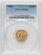 1910 $2.50 Indian Quarter Eagle PCGS MS62 (519376189)