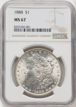 1888 $1 Morgan Dollar NGC MS67 (769563034)