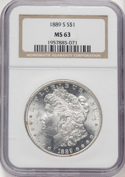1889-S Morgan Dollar NGC MS63